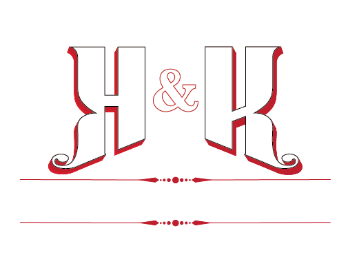 WHITE H&K RETRO AND VINTAGE LOGO